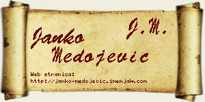 Janko Medojević vizit kartica